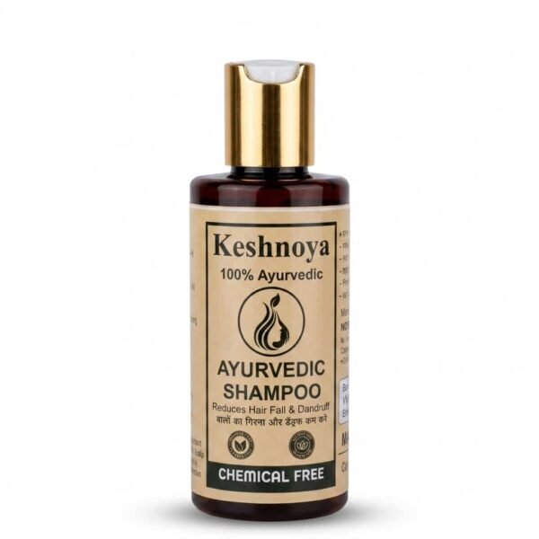 Keshnoya Ayurvedic Shampoo — Freedom from Dandruff & Hair Fall | 10 Ancient Herbs | 100% Chemical Free | 150ml