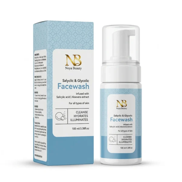 Salicylic & Glycolic Acid Foaming Face Wash The dual-acid cleanser that clears pores, fights acne, and reveals your brightest skin.